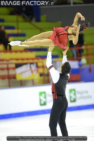 2013-02-27 Milano - World Junior Figure Skating Championships 5282 Jessica Calalang-Zack Sidhu USA.jpg